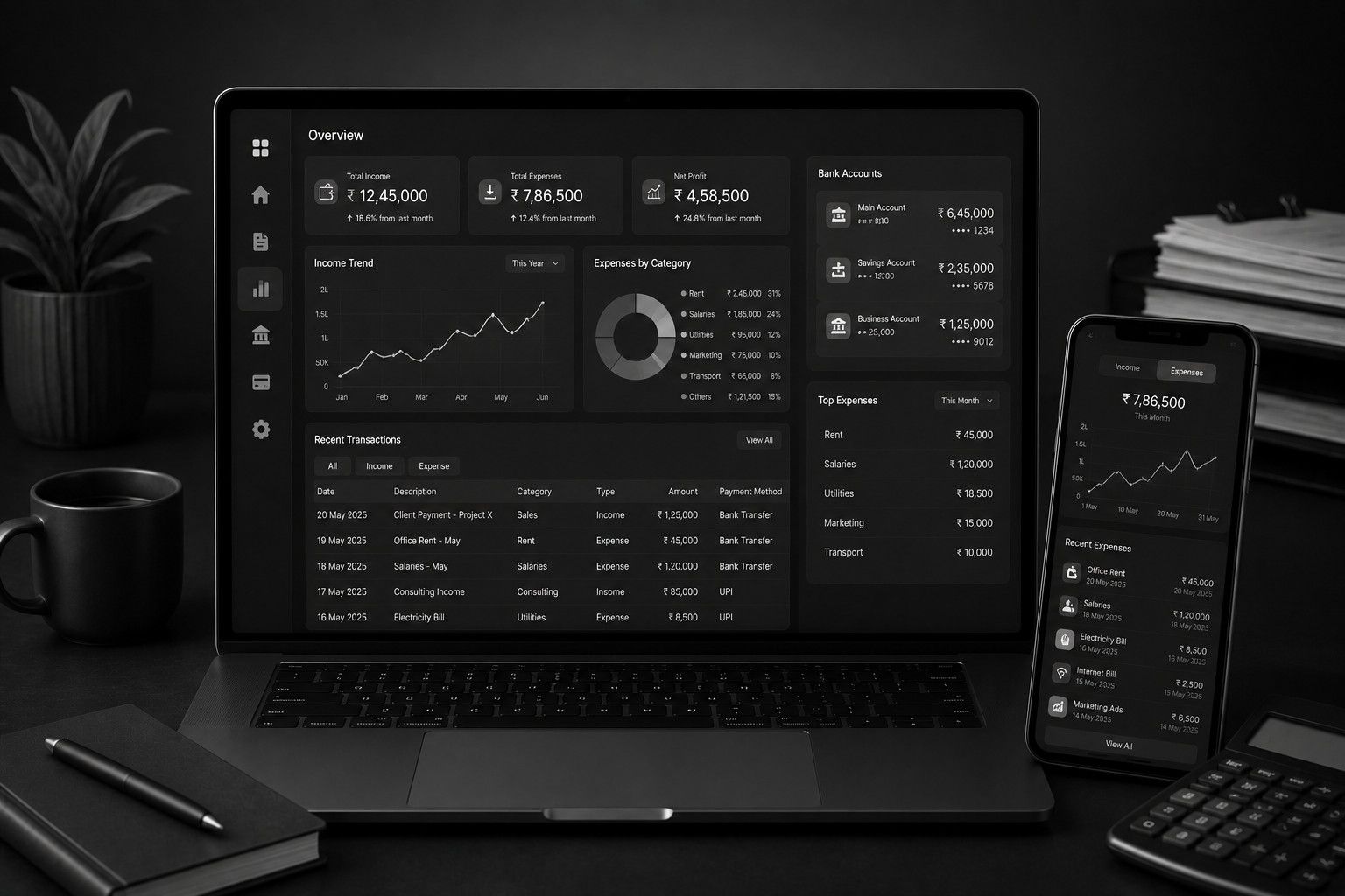 Expense and Income Tracking