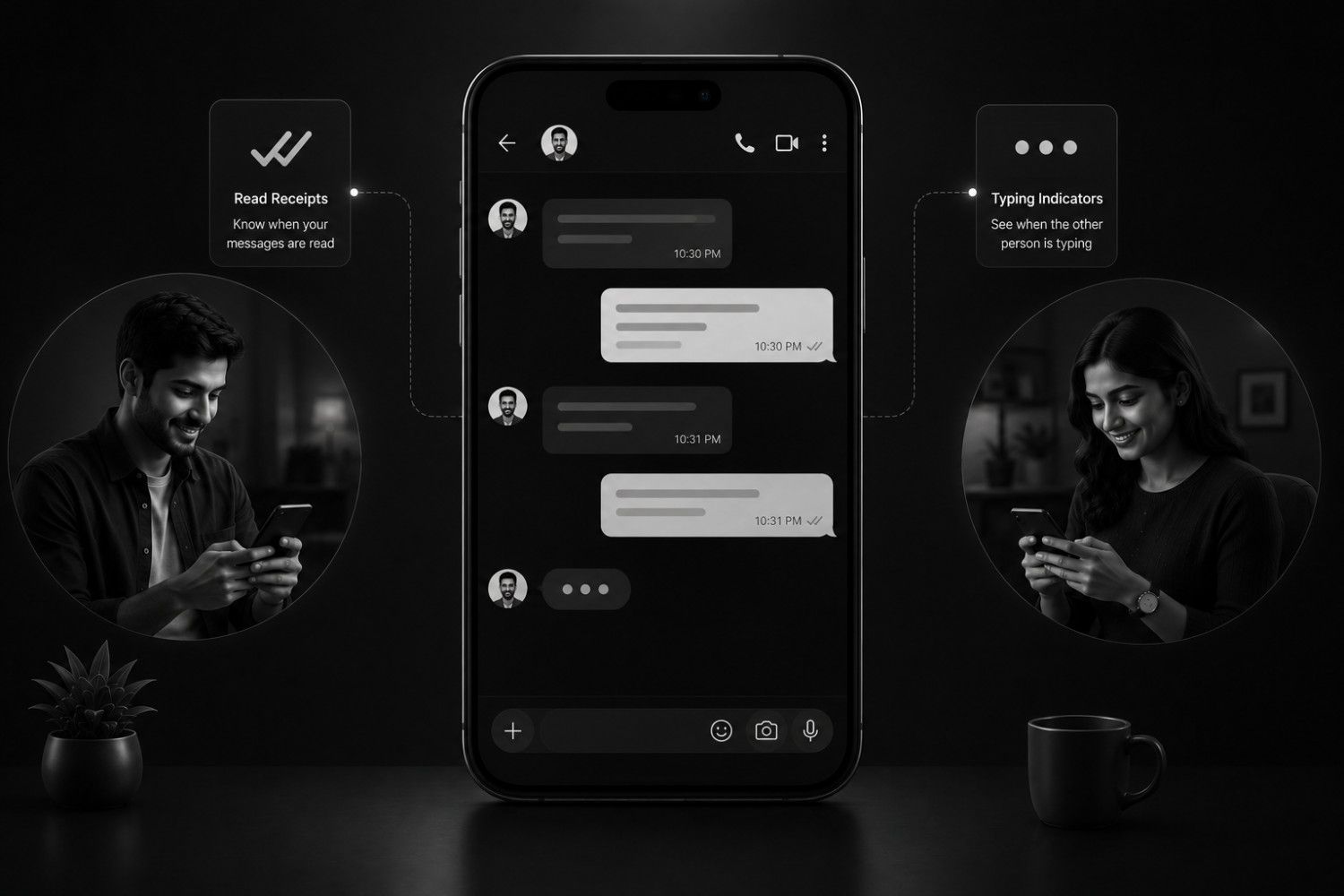 Read Receipts and Typing Indicators