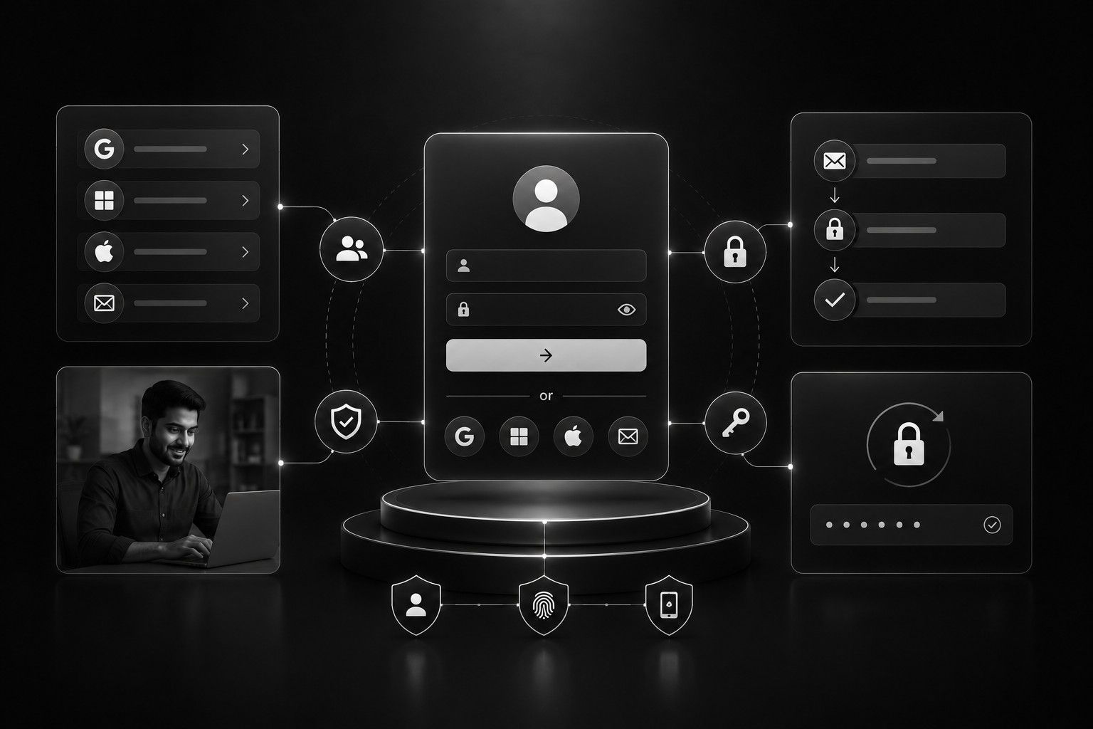 Social & Email Login with Password Recovery