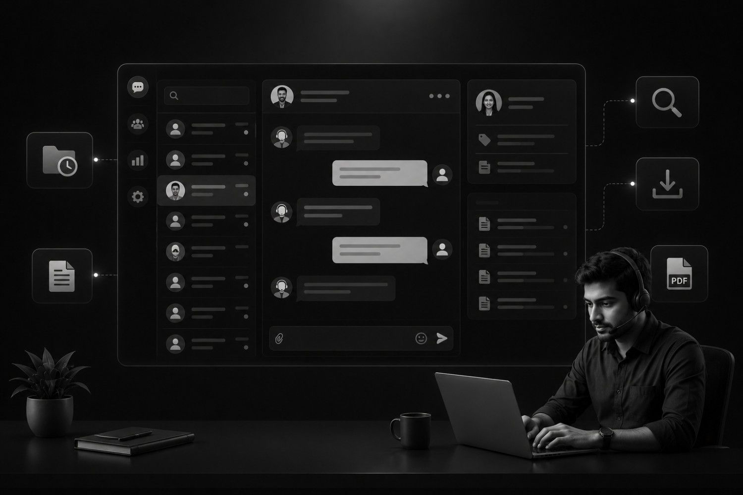 4.	Chat History & Transcripts