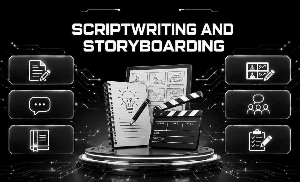 Scriptwriting and storyboarding