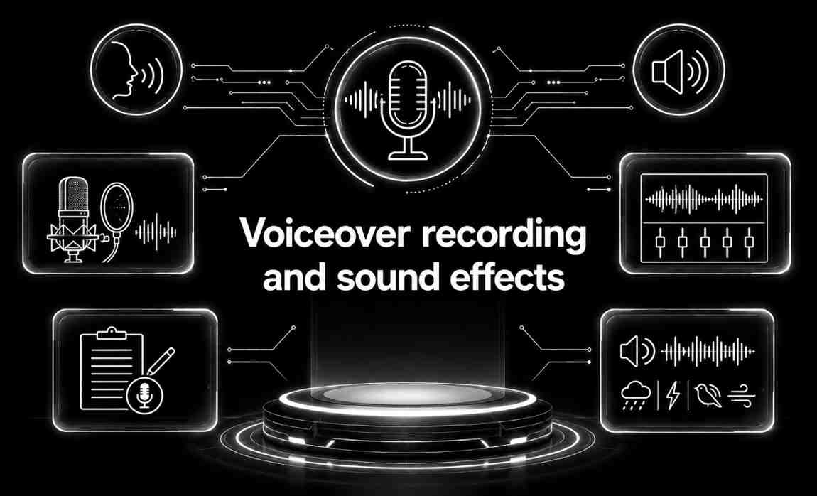 Voiceover recording and sound effects