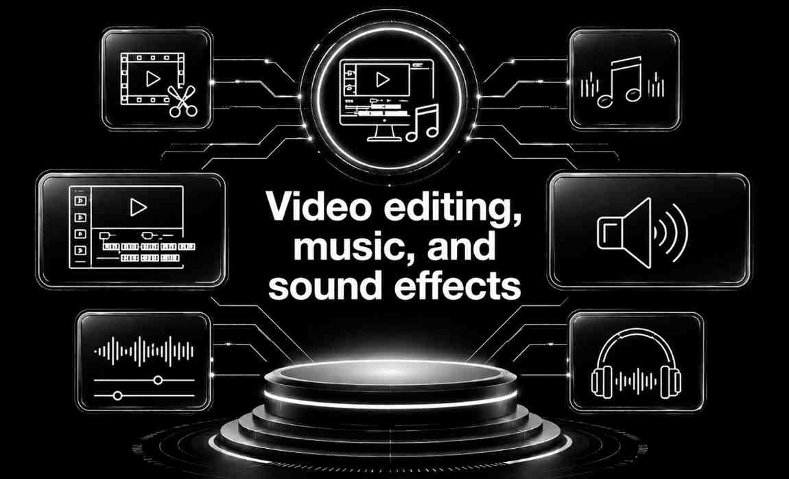Video editing, music, and sound effects