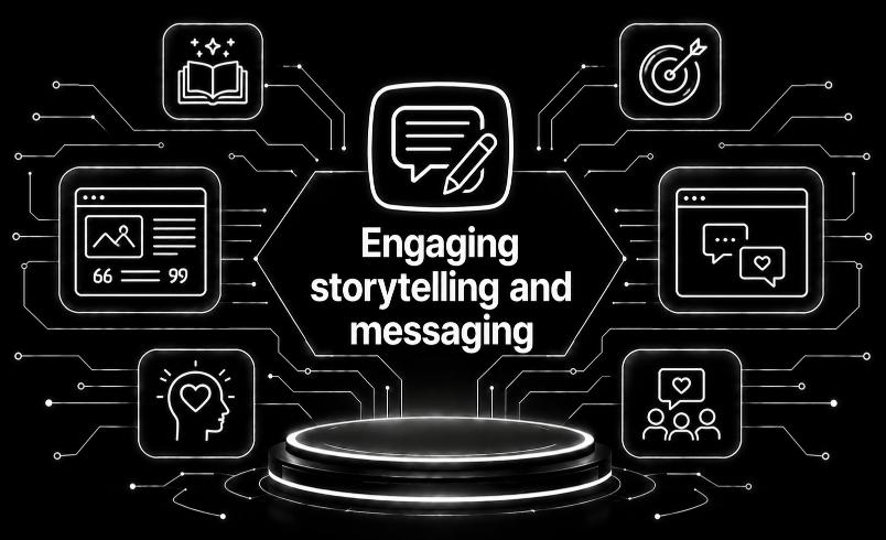 Engaging storytelling and messaging